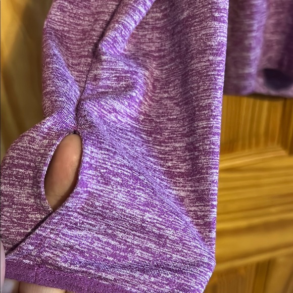 Nike DRI-Fit Women's Heathered Purple Running Hoodie - Picture 4 of 8